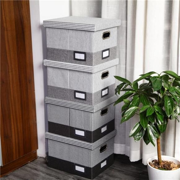 File Organizer Box - File Box, Filing Box, Decorative File Storage Box, Storage - Picture 6 of 7